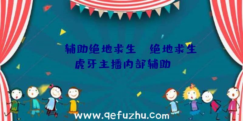 「tx辅助绝地求生」|绝地求生虎牙主播内部辅助